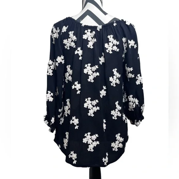 Soft Surrounding Boho Floral Embroidered Sz S Tunic Top - Picture 6 of 11